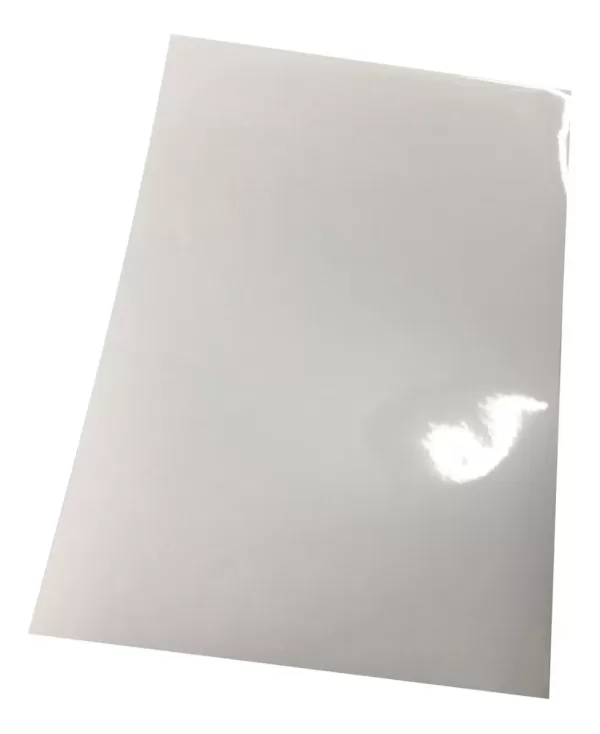 plancha a4 de vinilo blanco o transparente
